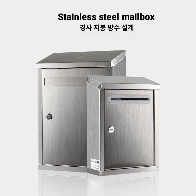 벽걸이 우편함 철제 편지함 모던 상가 스퀘어 빌라 엔틱 장식 빈티지 펜션 레트로 - 상세 이미지 4