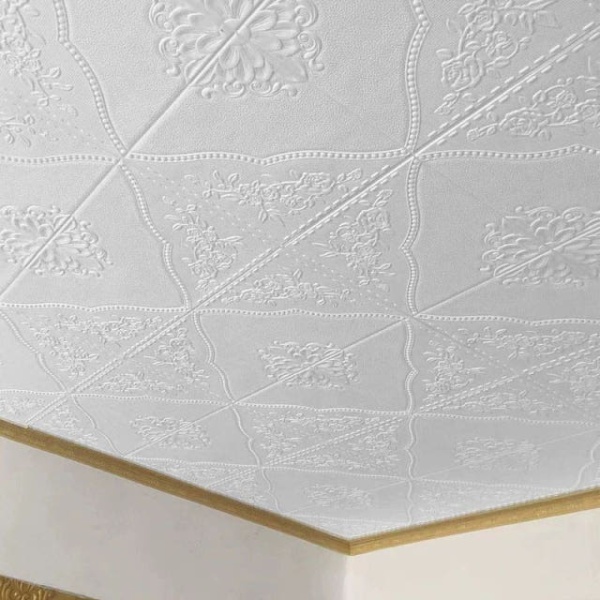 프리미엄 욕실 천장재 인테리어 장식 플레이트 화장실 대형 70 x 70cm 두꺼워진 고대 10개 소형 유럽풍 35 x 35cm 10개 대형 - 상세 이미지 4