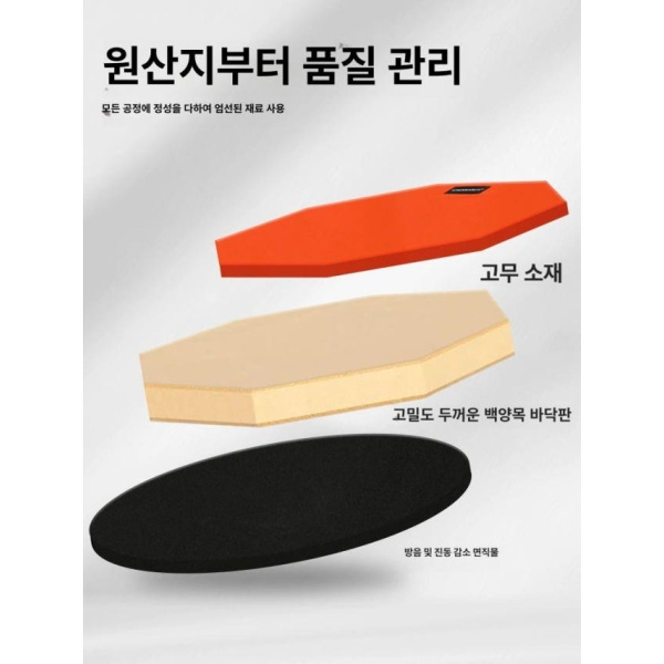 최고급 12인치 풀세트 스네어 드럼패드 연습용 드럼 재즈 블루 스탠드 메트로놈 드럼스틱 가방 풀 세트 오렌지 스탠드 포함 - 상세 이미지 4