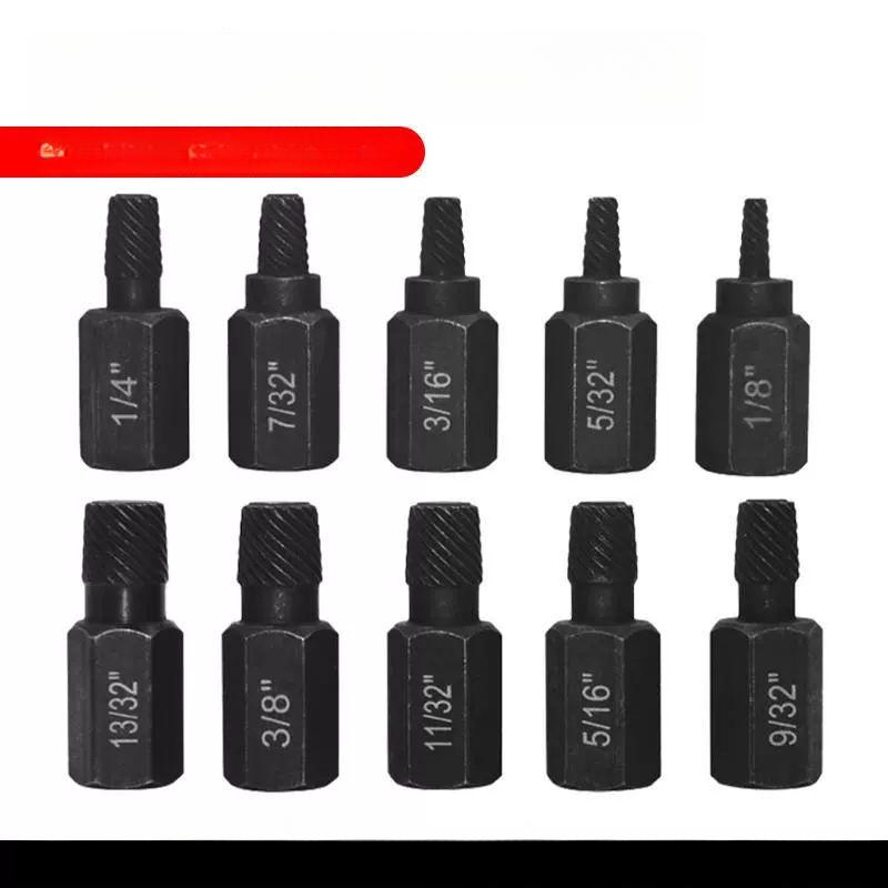 역탭 리무버 스크류 추출기 7 볼트 빼는 10.3mm 블랙 5개 1 8 1 4 3.2 6.3mm - 상품 이미지