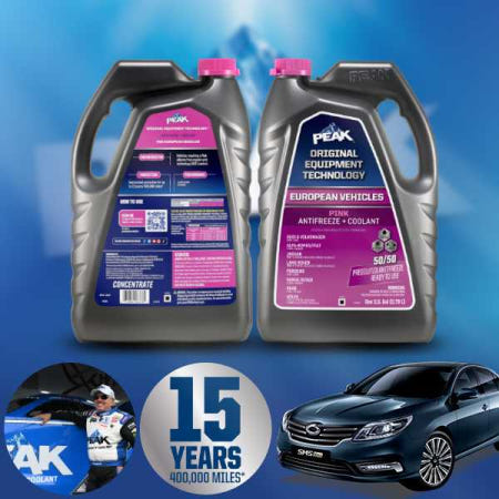 프라임오토 르노 SM5(13~16) 1.6 TCE 피크 유러피안 핑크 부동액 프리믹스 3.8L