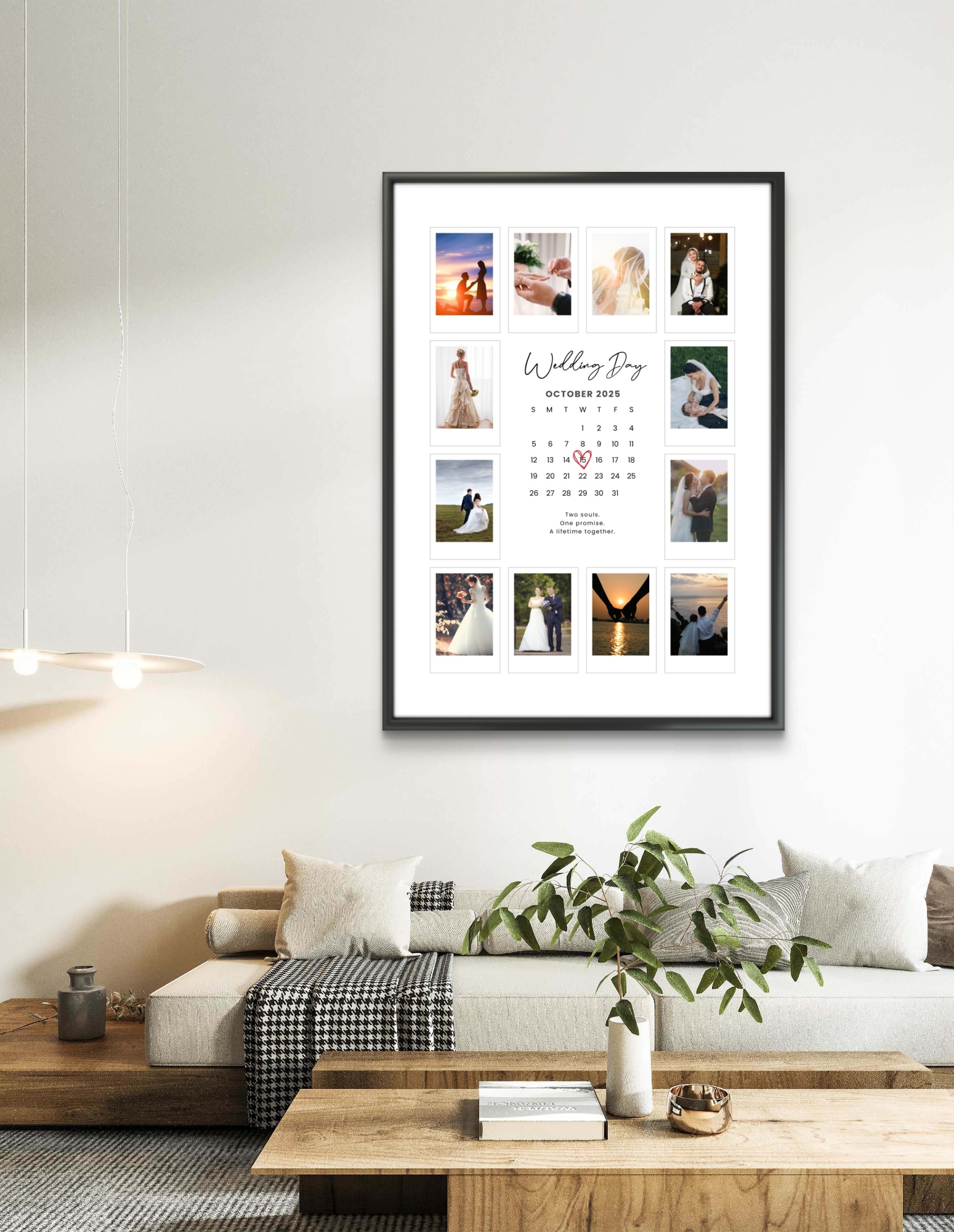 기념일 선물 액자 결혼 웨딩 커플 연인 1주년 100일 돌잔치 출산 LO1