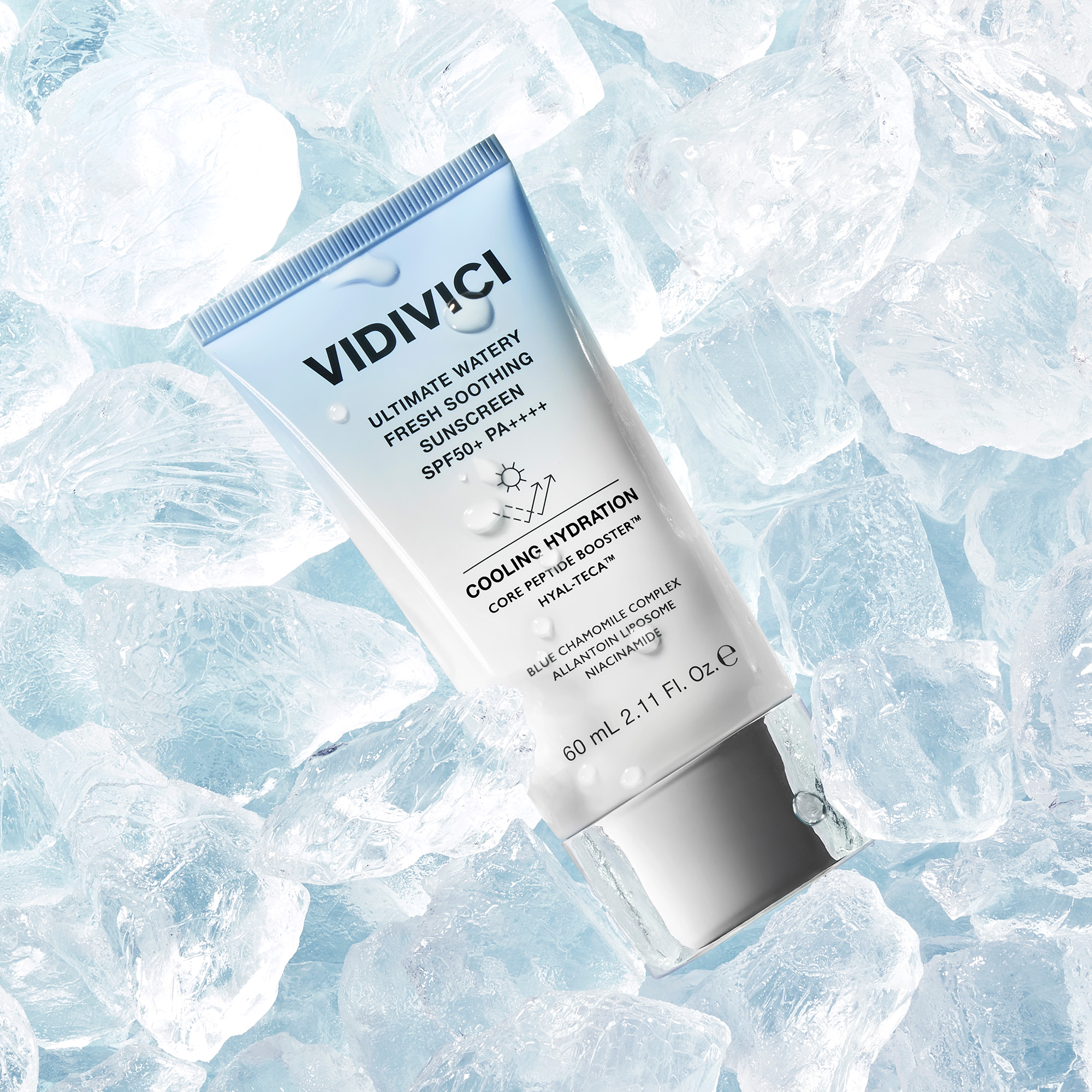 비디비치 얼티밋 워터리 선크림 SPF 50+ PA++++ 프레시 수딩 선크림, 1개 이미지 3