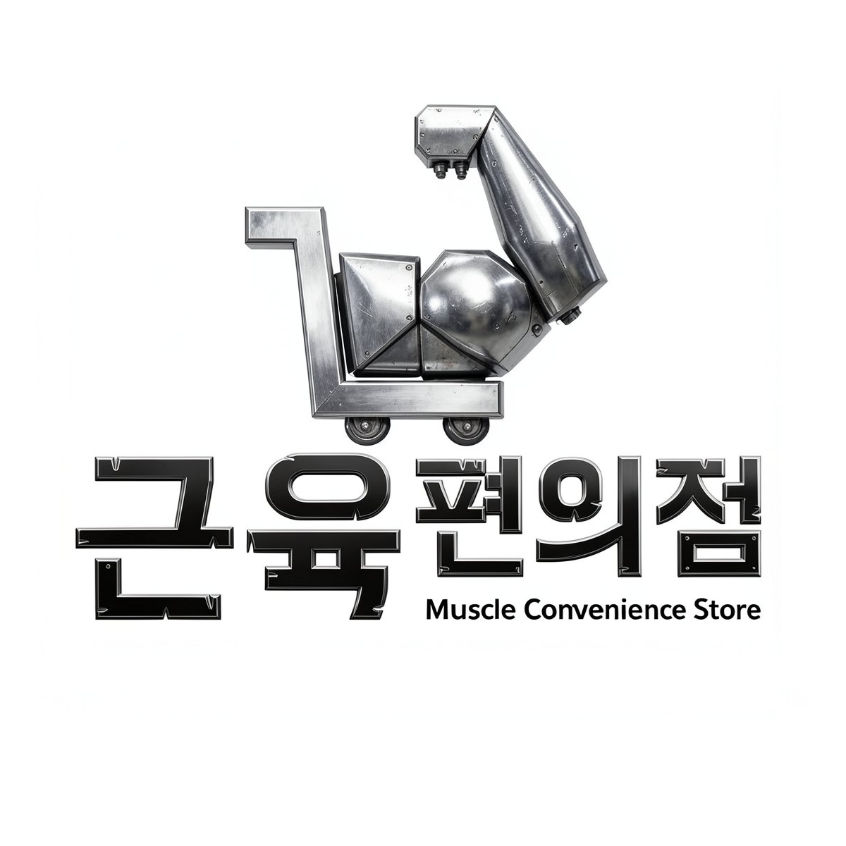 근육편의점 스토어 로고