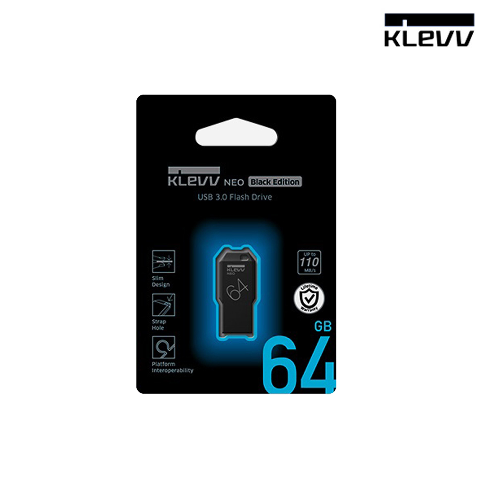 에센코어 KLEVV NEO 메모리 64GB, USB 3.0 블랙 - 상세 이미지 2
