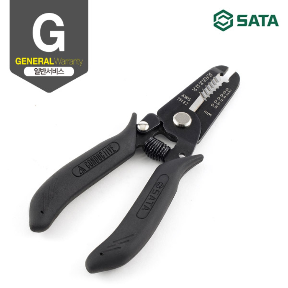 사타 SATA 정전기 방전 와이어 스트리퍼 0.2-0.8mm 75142 전선 피복탈피기 - 상세 이미지 2