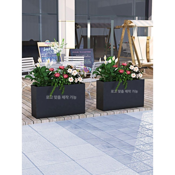 고급스러운 업소용 대형 화분 파티션 울타리 정원 카페 인테리어 120 x 30x80cm 30 x 30x60cm - 상품 이미지