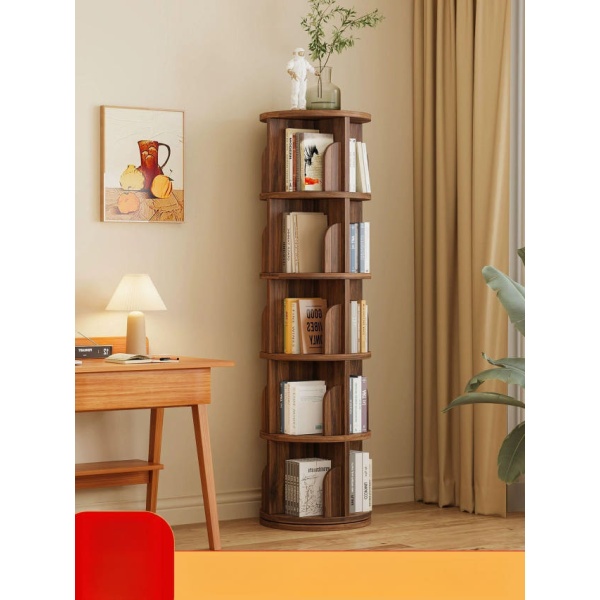 모던 회전 책장 블랙월넛 5단 원목 코너 책꽂이 39cm 원목 39cm 2단 블랙월넛 - 상품 이미지
