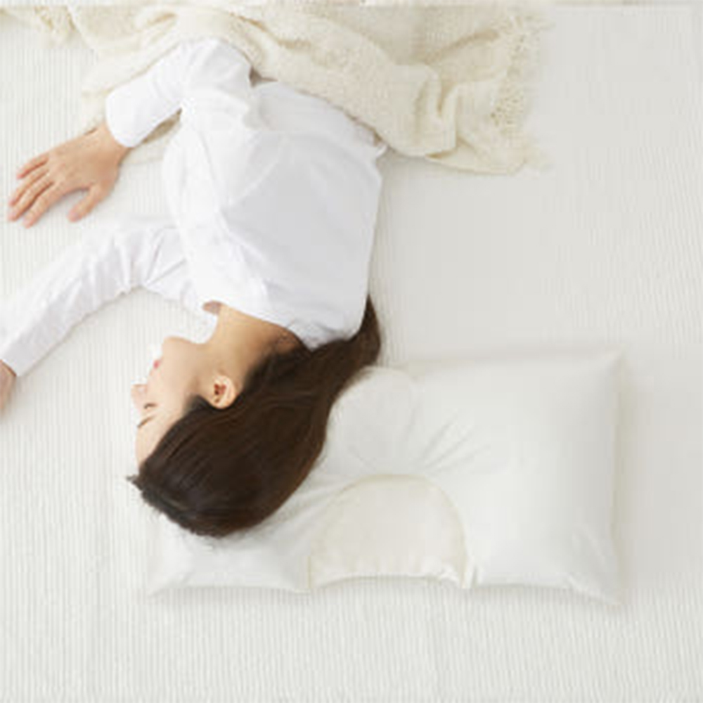 집앤콕 빨아쓰는 경추베개 목디스크 일자목 거북목  옆으로도 편한 베개 아이보리, Free