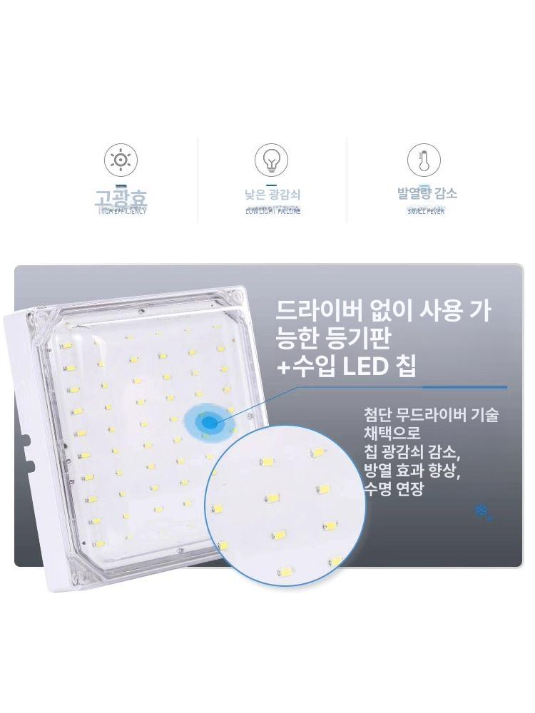 냉동고 LED 램프 저장고 방폭등 도구 저온 방수 욕실 대형 타원형 고휘도 30w - 상세 이미지 4