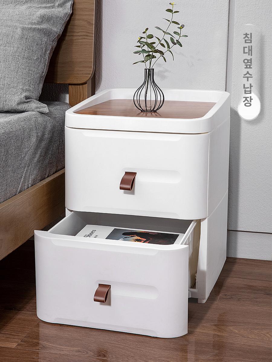 벽걸이 서랍장 철제 서랍형 거실장 원룸 수납 티비 완벽 35.5cm 3단 1개 - 상세 이미지 3