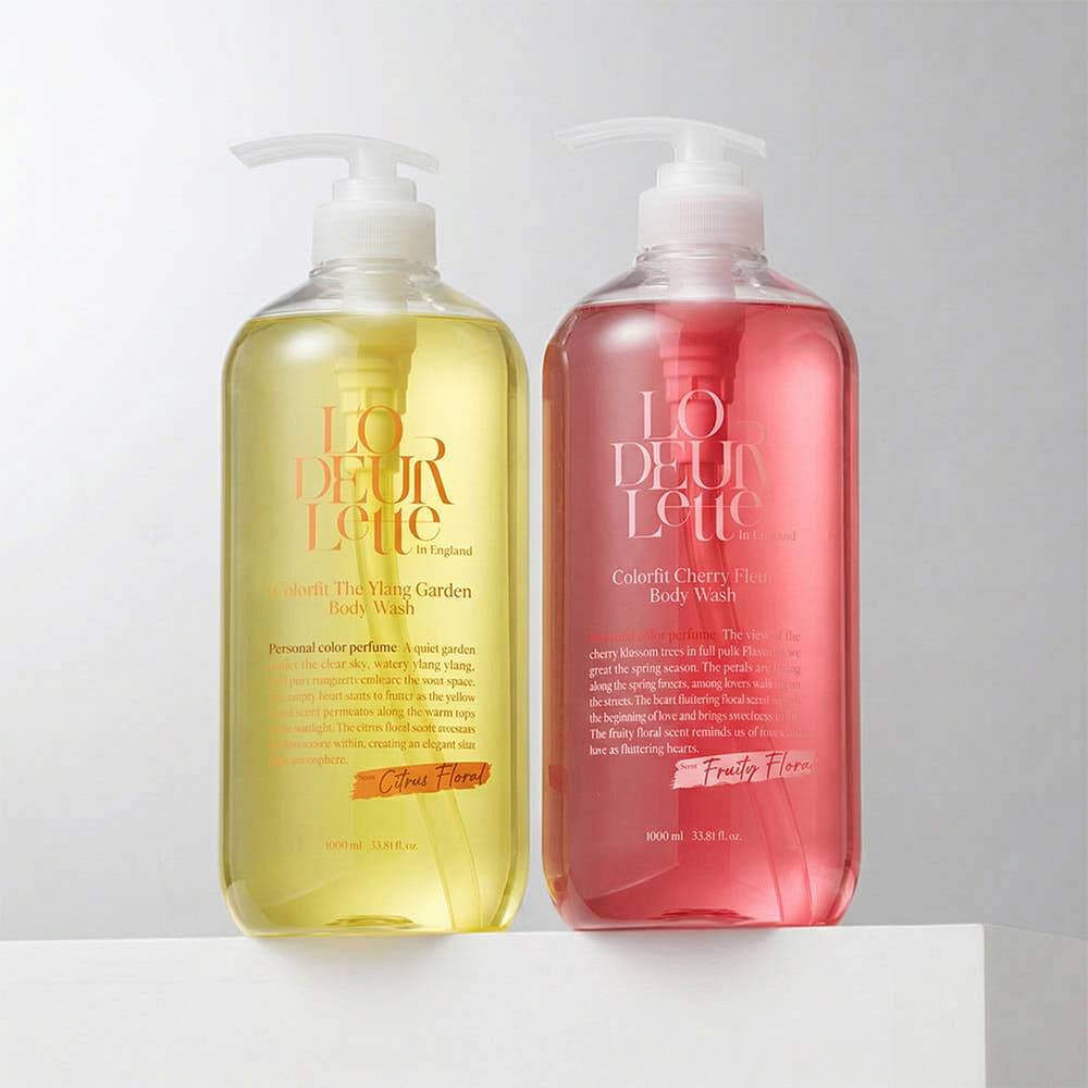 로더렛 바디 케어 세트(바디워시 1000ml + 1000ml) - 상품 이미지