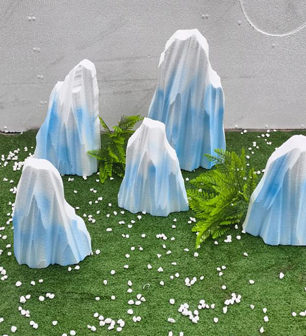 빙하 모형 빙산 야외 소품 얼음 인테리어 장식품 미니어처 인조바위 - 상세 이미지 2