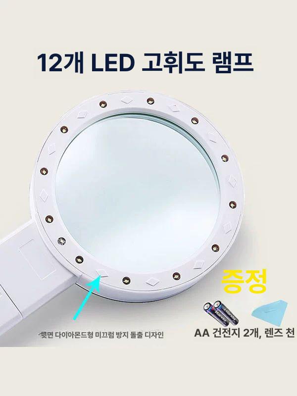 휴대용 돋보기 확대경 95mm 렌즈 50배 가벼운 단일 30배 95mm 단일 - 상세 이미지 4