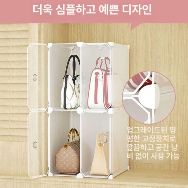 프리미엄 모자 보관함 진열 거치대 디스플레이 선반 진열함 화이트 1열 4칸 표준모델 투명문 포함 화이트 1열 3칸 표준모델 투명문 포함 - 상세 이미지 3