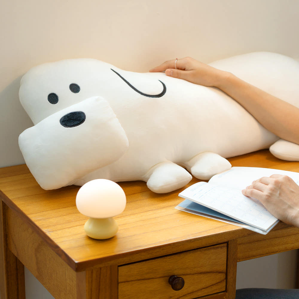 네모네모빔 멈멈미 강아지 바디필로우 롱쿠션 긴베개 대형베개 대형인형 침대인형 - 상세 이미지 5