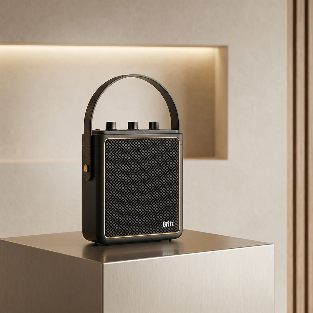 브리츠 BZ-JB8100 포터블 블루투스 스피커 25W 오브제 더시그니처 매트블랙 - 상세 이미지 5