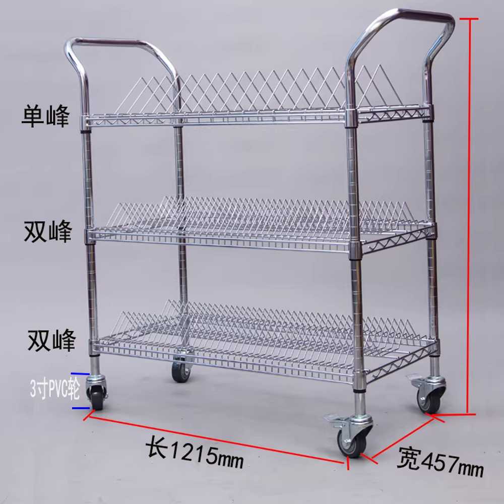 자재용 선반 SMT 릴보관함 트롤리 도금 기판 정리 907x457x1000mm 3단 이미지 8