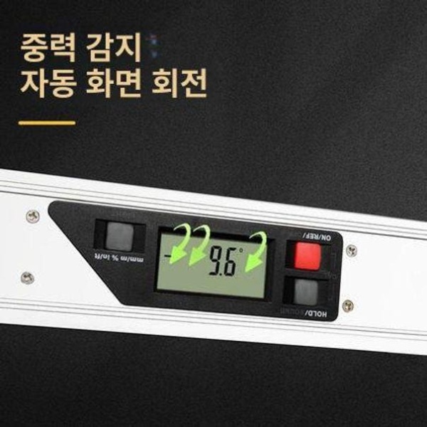 전문가용 디지털 수평계 포켓형 실버 경량 수평자 물수평기 경사계 방수 DL293400 400mm DL293400 실버 400mm - 상세 이미지 2