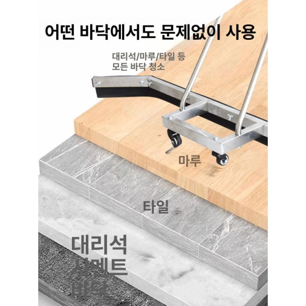 전문가용 유리닦이 밀대 유리창 스퀴지 화장실 고무솜 대형 오렌지 알루미늄 고무스트립1개포함 신형 스테인리스스틸 202 고무스트립1개 - 상세 이미지 5
