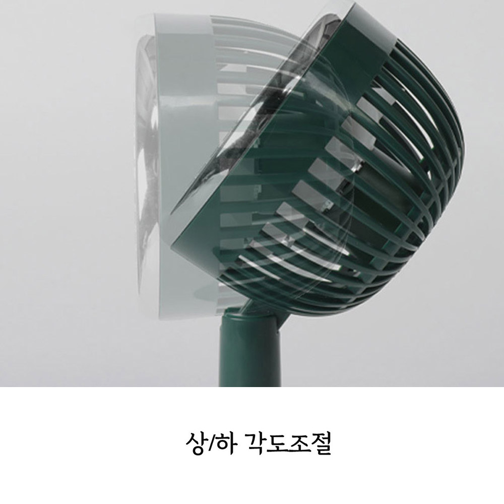 코멜리 4인치 무선 탁상용 선풍기 레트로 미니 데스크팬 C타입 충전식 - 상세 이미지 3
