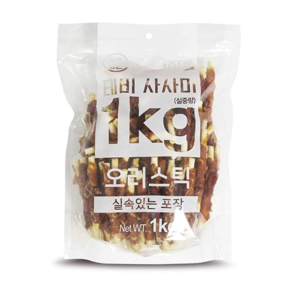 테비 사사미 실속포장 1kg (오리스틱) - 상품 이미지