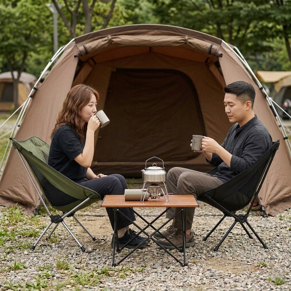 카디움 경량 캠핑 릴렉스체어 휴대용접이식의자 등산의자 ES-9050 - 상세 이미지 5
