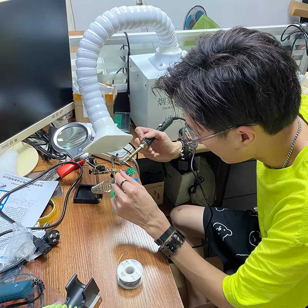 납 연기 제거기 정화 환풍기 이동식 용접흄 납땜 연결 소형 연기 정화기 - 상세 이미지 4