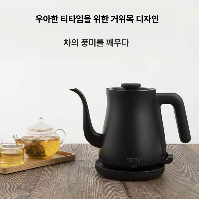 전기포트 드립커피 구즈넥 주전자 감성디자인 홈카페 스틱 않는 입 카페 스테인리스 위에 - 상세 이미지 3
