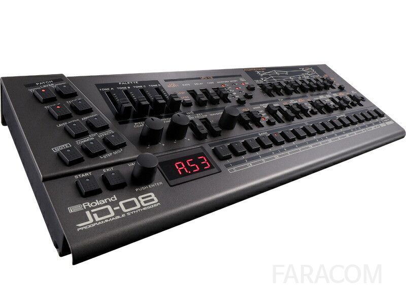 일본 롤랜드 Roland Boutique JD-08 미니 신디사이저 휴대용 전자건반 마스터키보드 디지털 프로듀싱 음악제작 악기용 [관부가세포함] - 상세 이미지 3