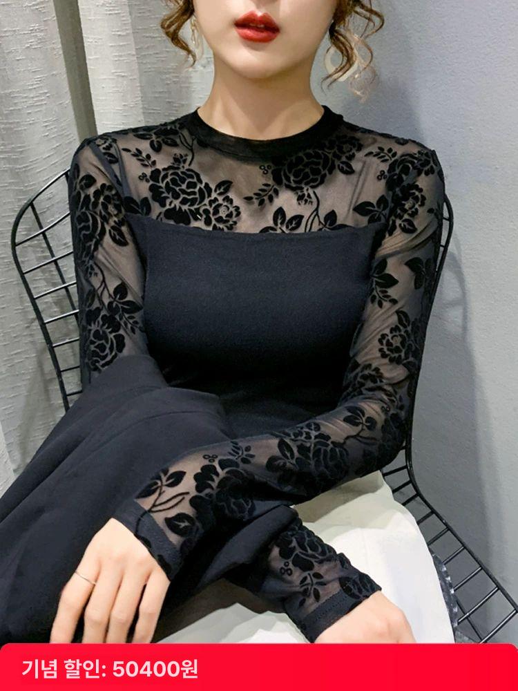 사교댄스복 긴팔 스포츠 라틴 줌바 공연복 방송 라인 댄스의상 폴카닷 L 50-55kg - 상세 이미지 3