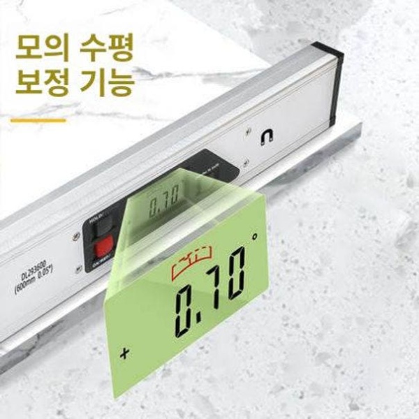 전문가용 디지털 수평계 포켓형 실버 경량 수평자 물수평기 경사계 방수 DL293400 400mm DL293400 실버 400mm - 상세 이미지 5