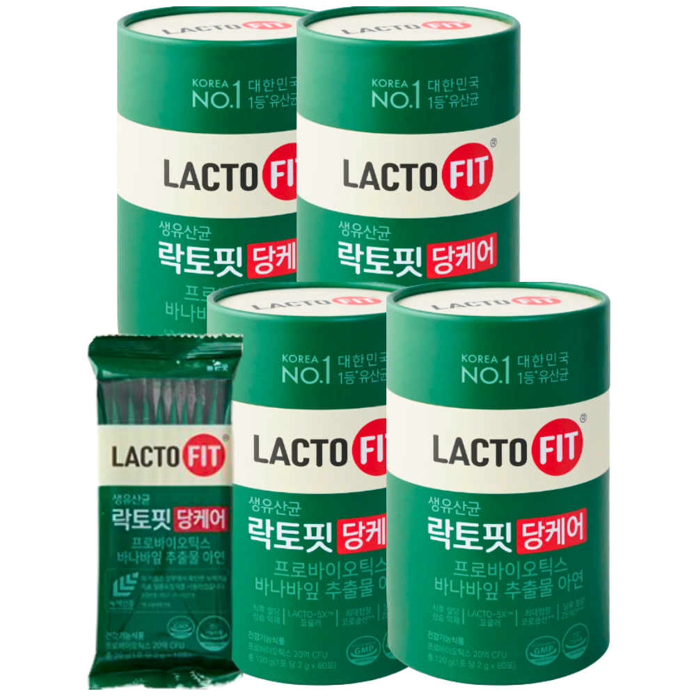 종근당건강 락토핏 당케어 60포 x4개 (8개월분) - 상품 이미지
