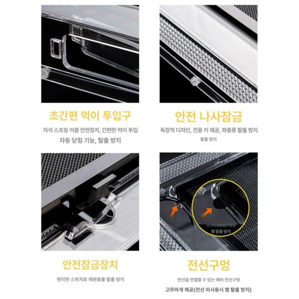 프리미엄 파충류 사육장 게코 도마뱀 케이지 투명 하우스 P01L 앵글 프로그 유체용 패키지 3 조경 마스터 P01L 20 x 20x15 - 상세 이미지 4