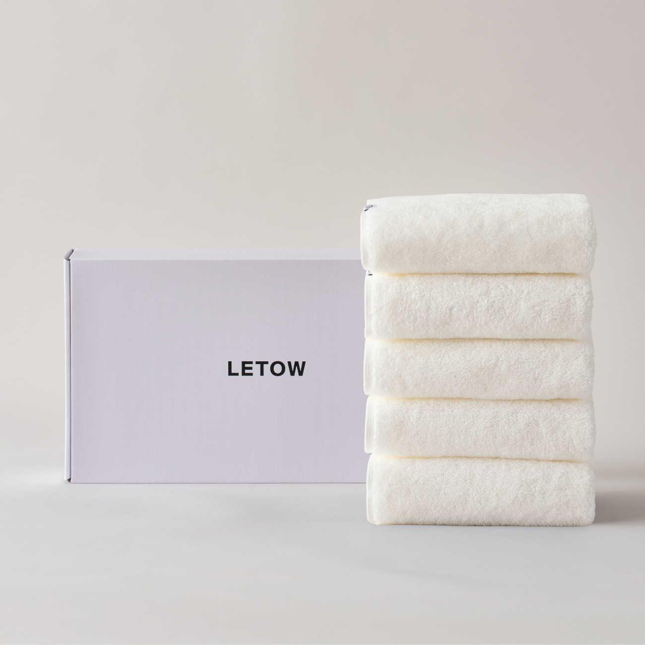 [르토우] 더코어40수 210g 페이스타월 앱솔루트화이트 GIFT 5P - 상품 이미지