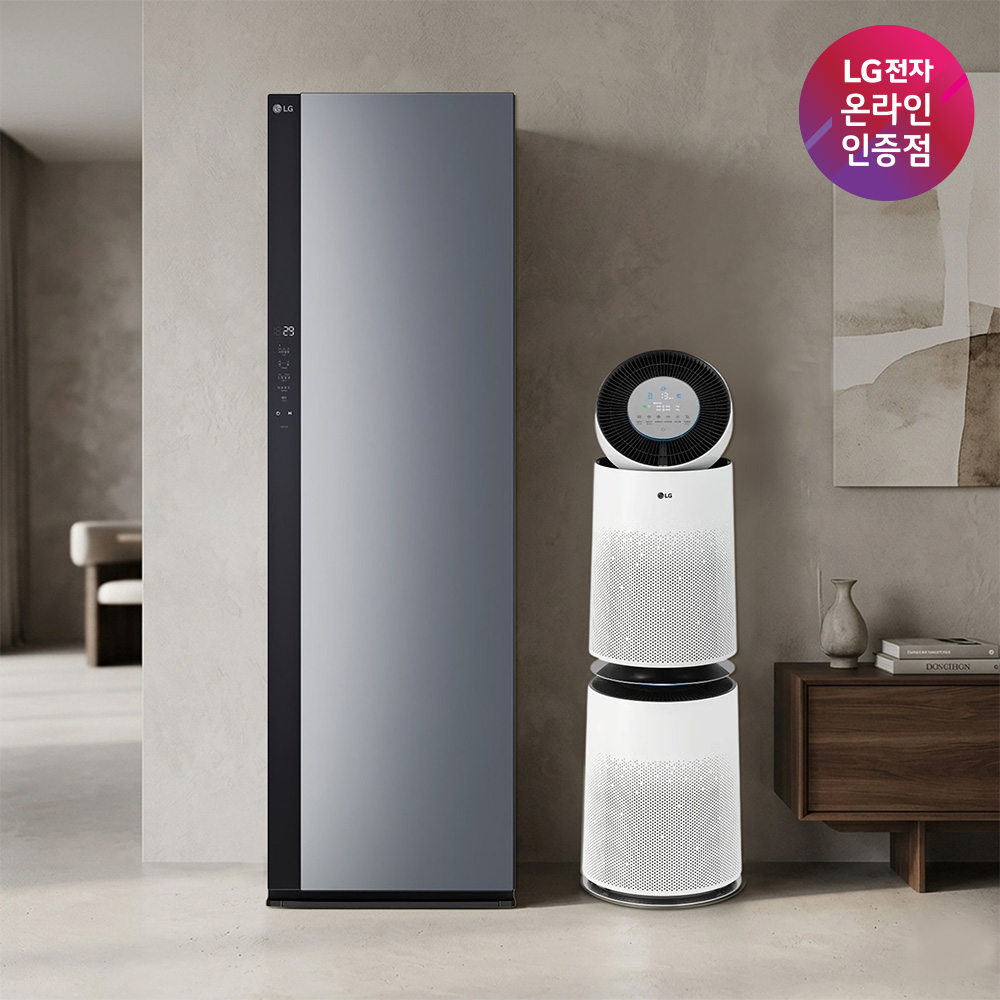 LG 스타일러 + LG 퓨리케어 360 공기청정기 (SC5GMR52 + AS285DWWC) 제품 이미지