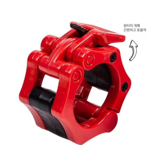 프리미엄 바벨 클립 고정 장치 피트니스 소형 3.0cm 구멍 레드 홈트 집게 2.8cm 소형 구멍 블루 - 상세 이미지 5