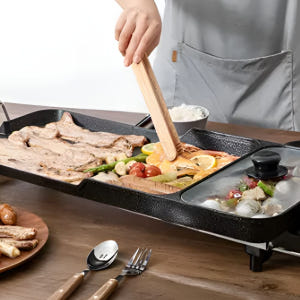 전기그릴 와이드 가정용 고기 전기불판 대형 팬 삼겹살 불판 전골팬 멀티 개봉기 | 실사용 후기 - 상품 이미지 2