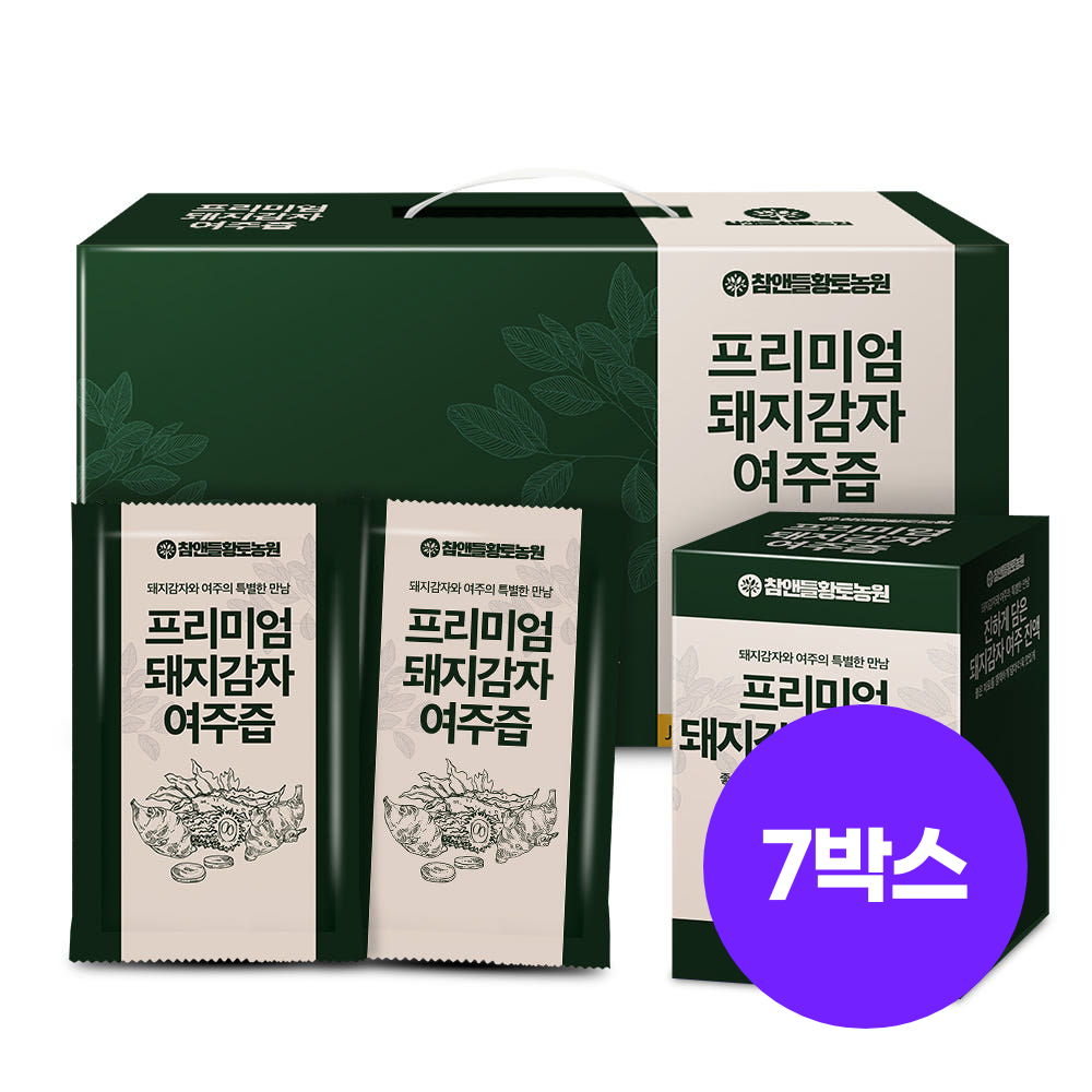 [국산 100%] 참앤들황토농원 프리미엄 국내산 돼지감자즙 여주즙 30포, 7개 - 상품 이미지
