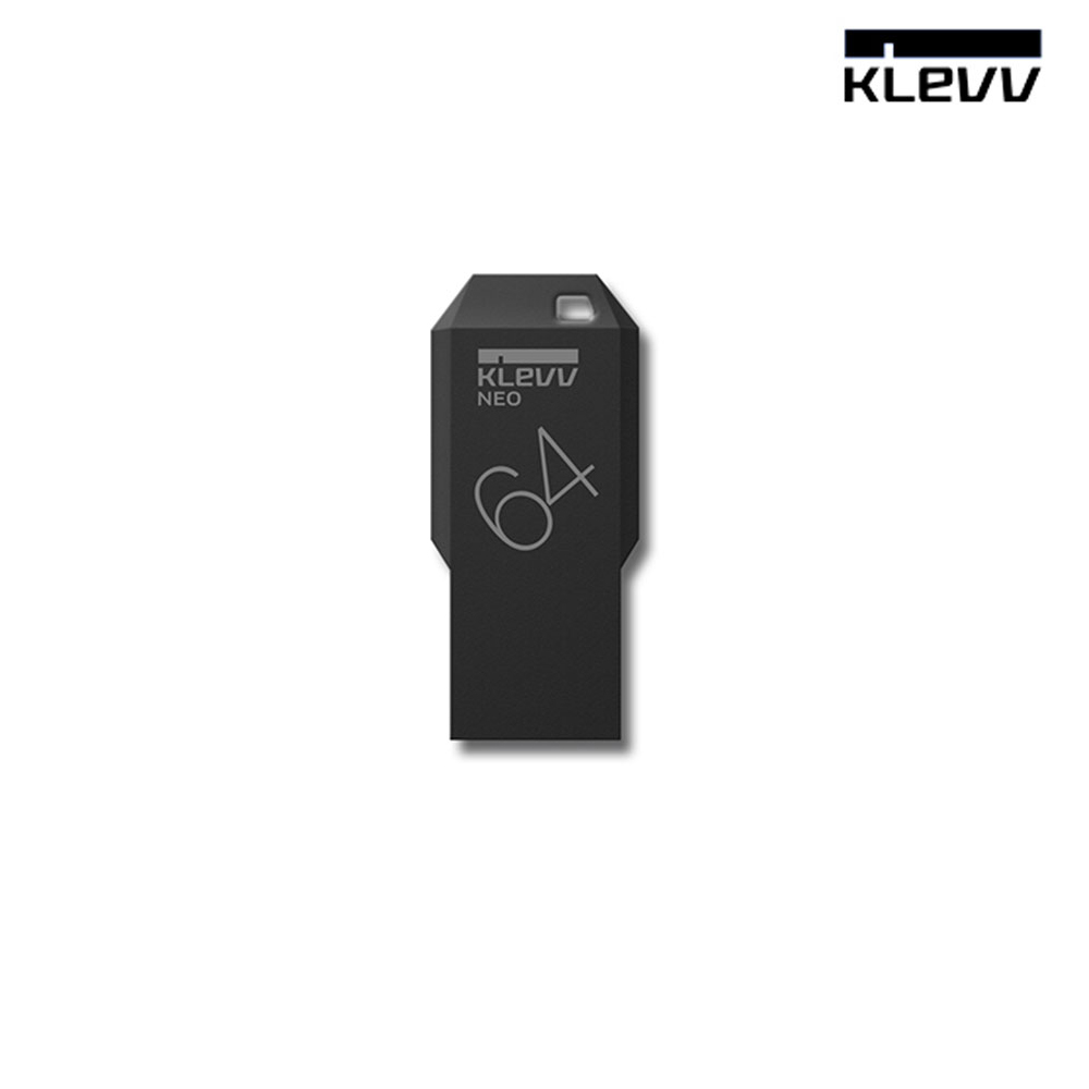 에센코어 KLEVV NEO 메모리 64GB, USB 3.0 블랙 - 상품 이미지