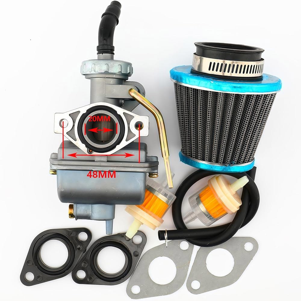 PZ20 카뷰레터 키트 50cc 70cc 90cc 110cc 125cc ATV 쿼드 4 휠러 고 카트 더트 바이크, 핏 타오타오 쿨스터 카즈마 바하 선엘 로케타 리판 론신 XR80 - 상세 이미지 3