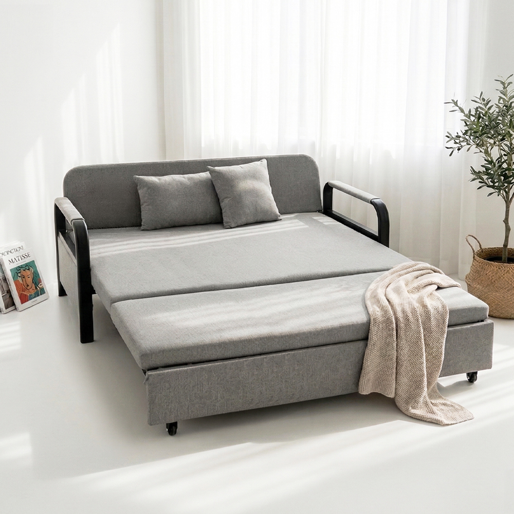 델브스 베이직 패브릭 1인용 컴팩트(800mm) 접이식 소파베드