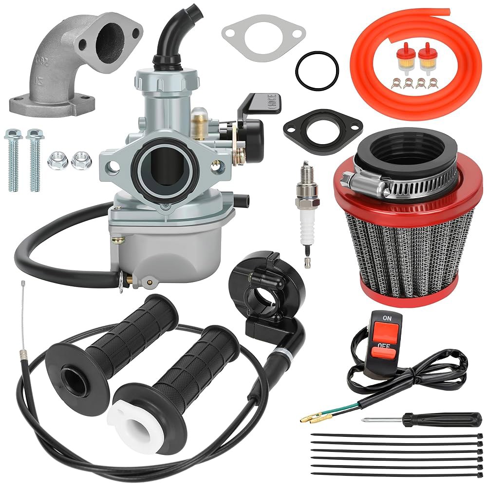 YOXUFA PZ22 카뷰레터 22mm 케이블 그립 110cc 125cc ATV 피트 더트 바이크 쿨러 마운트옵츠 SSR 타오타오 DB14 DB24 아폴로 엑스프로 호크 4행정 - 상품 이미지