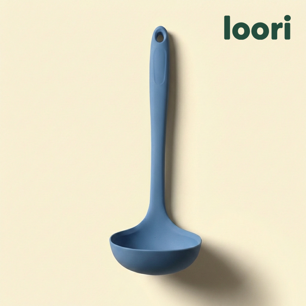 국산 실리콘 국자 조리도구 L(대형), 블루 - 상품 이미지