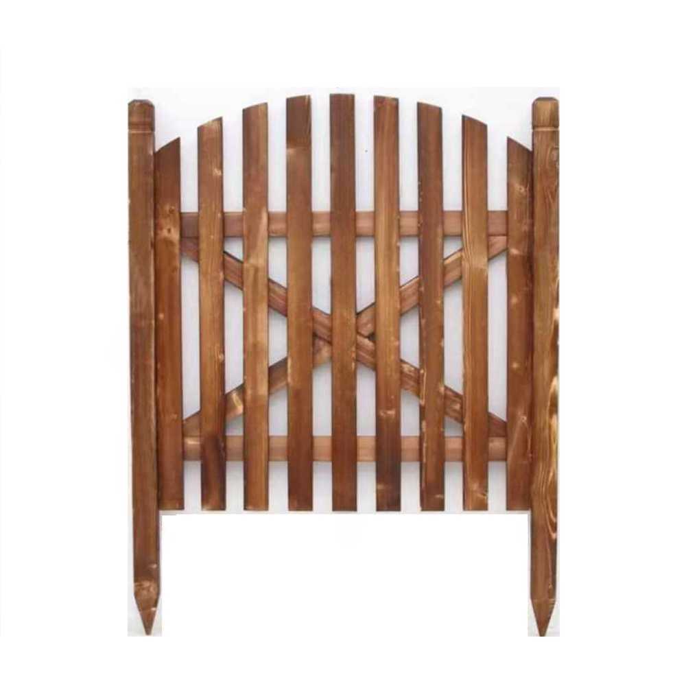 원목 대문 출입문 흰색 시골집 주택 목재 휀스 게이트 싱글 오픈 90x90cm/흙지용 - 상품 이미지