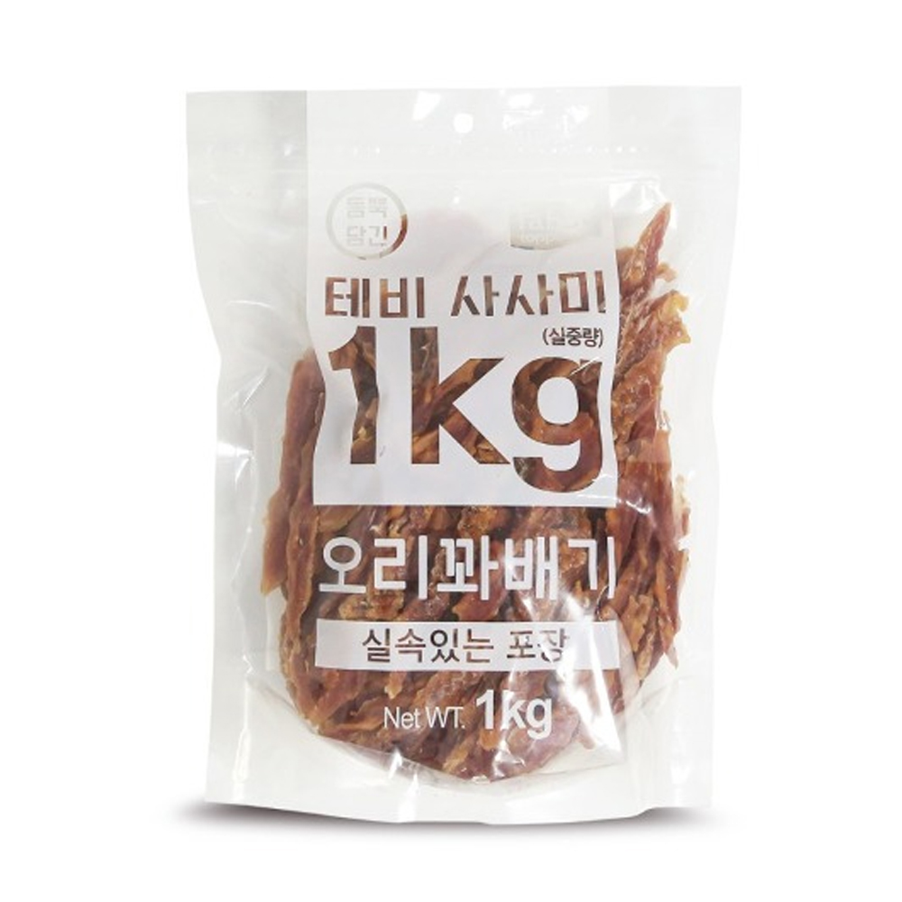 테비 사사미 실속포장 1kg (오리꽈배기) - 상품 이미지