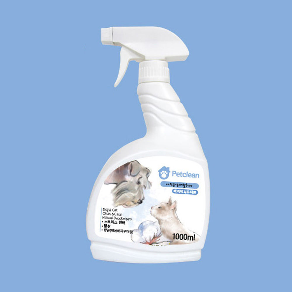 펫크린 탈취제 1000ml (베이비파우향) (강아지 탈취제) - 상품 이미지