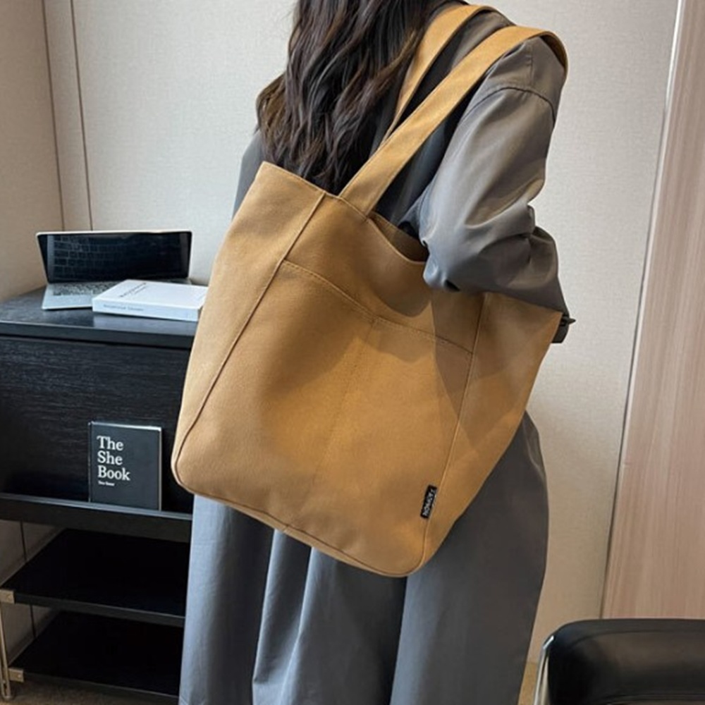 튼튼한 캔버스 에코백 데일리 포켓 숄더백 보부상 가방 학생 직장인 박대표마켓 - 상세 이미지 4