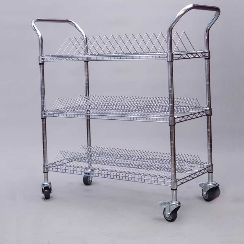 자재용 선반 SMT 릴보관함 트롤리 도금 기판 정리 907x457x1000mm 3단 - 상품 이미지