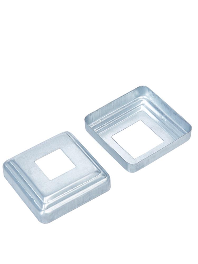 각파이프 각관 하부 판 스틸 마개 평철 커버 베이스 캡 블랙 30x30mm 정사각형 - 상세 이미지 3